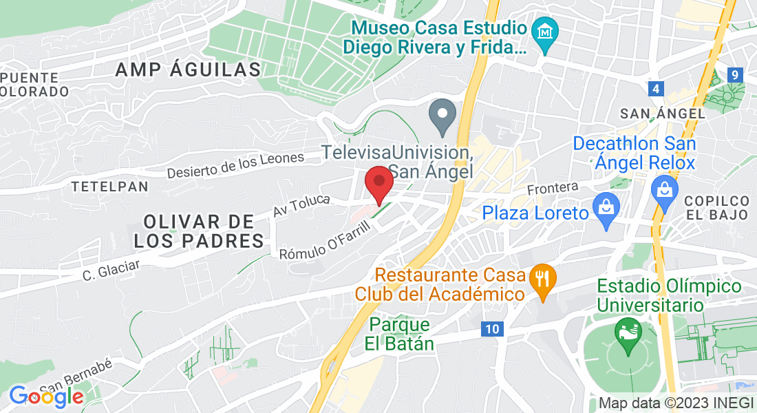 Av Toluca 168, Olivar de los Padres, Álvaro Obregón, 01780 Ciudad de México, CDMX, Mexico