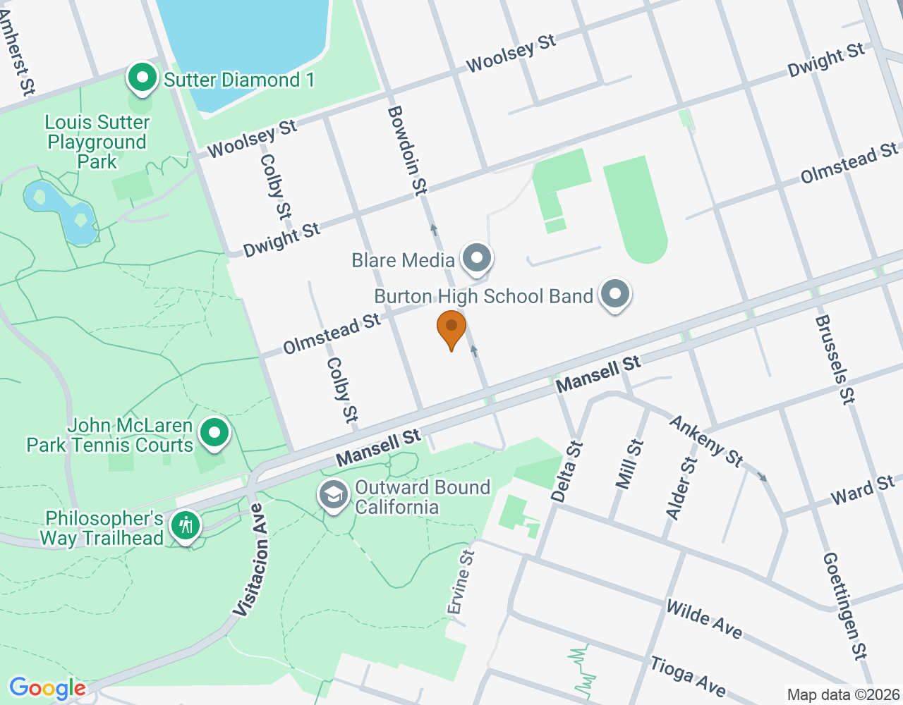 1250 Bowdoin St, San Francisco, CA 94134, EE. UU.