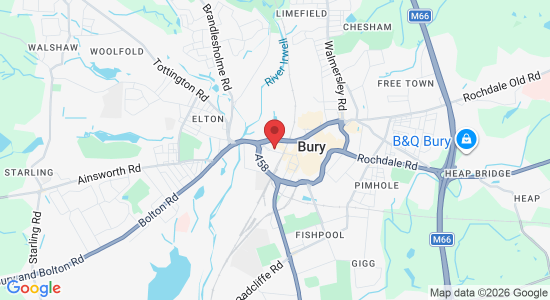 66 Bolton St, Bury BL9 0LL, UK