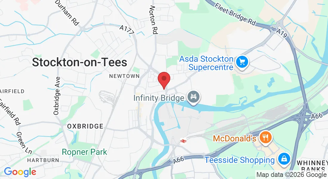 100A Church Rd, Stockton-on-Tees TS18 1TW, UK