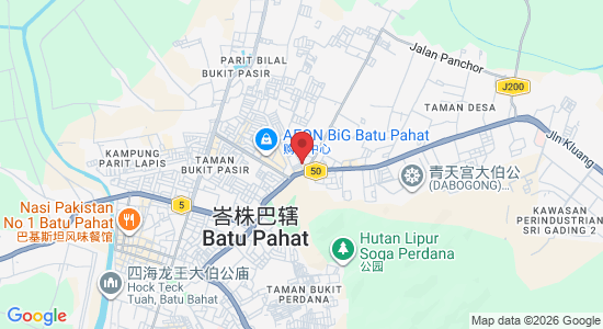 5A, Jalan Rotan Kong, Taman Sri Jaya, 83000 Batu Pahat, Johor Darul Ta'zim, 马来西亚