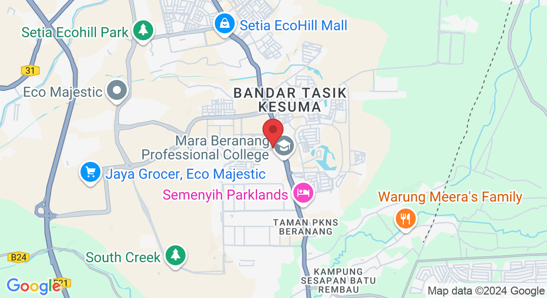 21, Jln Kesuma 3/11, Bandar Tasik Kesuma, 43700 Beranang, Selangor, Malaysia
