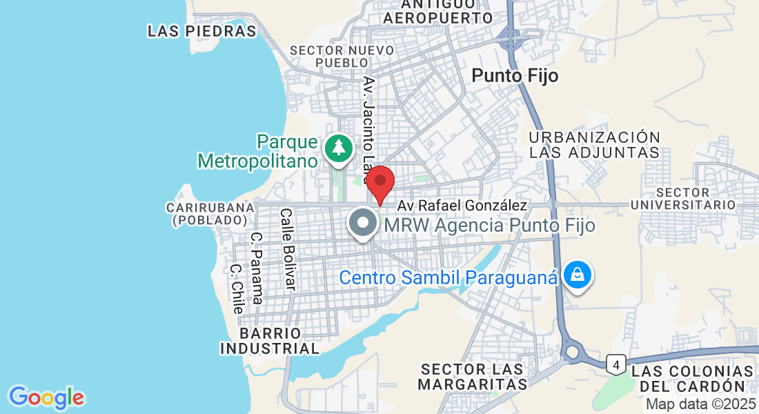 MRW2+5PQ, Av Rafael González, Punto Fijo 4102, Falcón, Venezuela