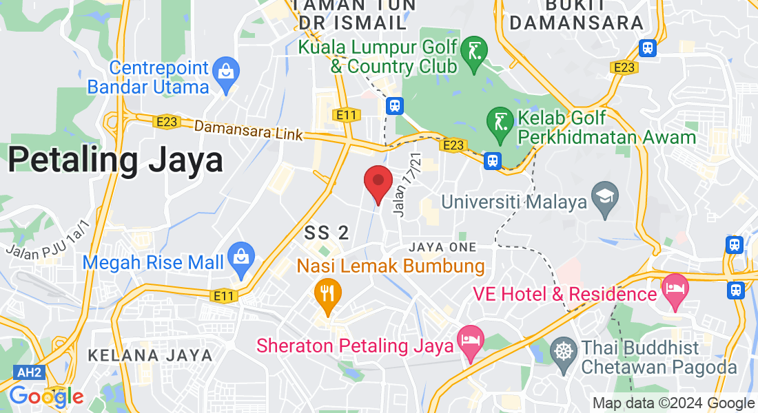 B-G-05 The Hub SS2 19 Sentral, Jalan Harapan, Section 19, 46400 Petaling Jaya, Selangor, Malaysia