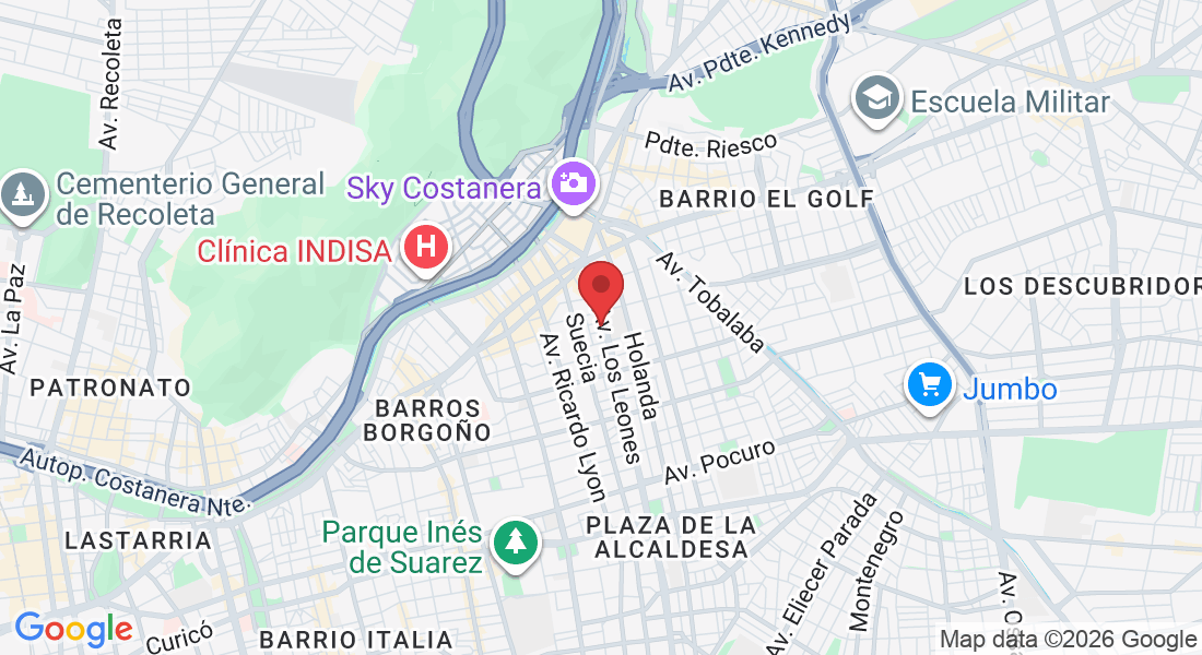 Av. Los Leones 485, 7510202 Providencia, Región Metropolitana, Chile