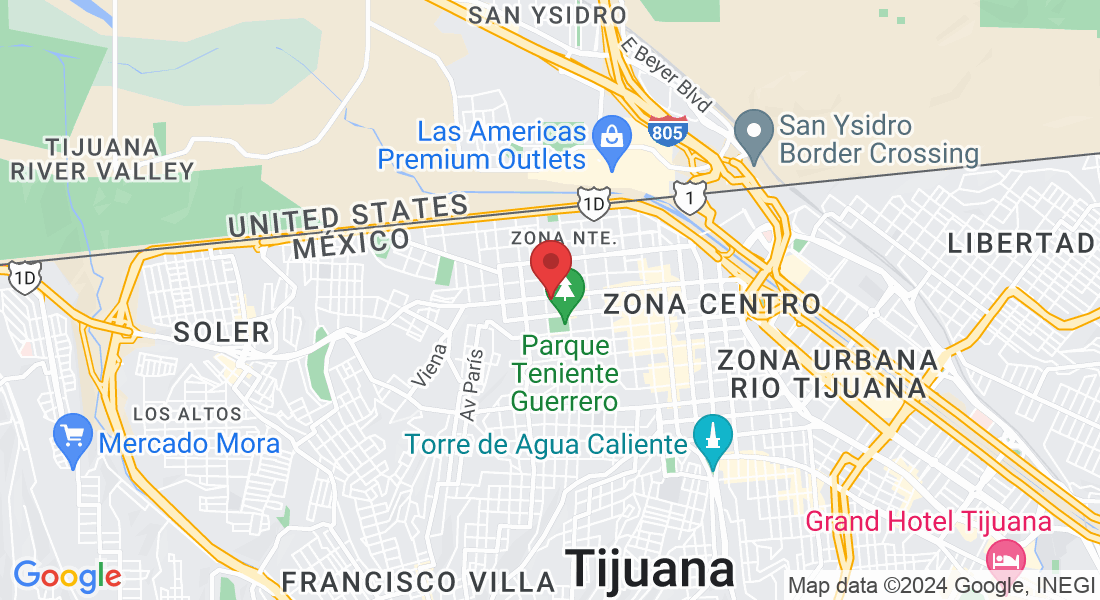 C. Benito Juárez 2da 1413, Zona Centro, 22000 Tijuana, B.C., México