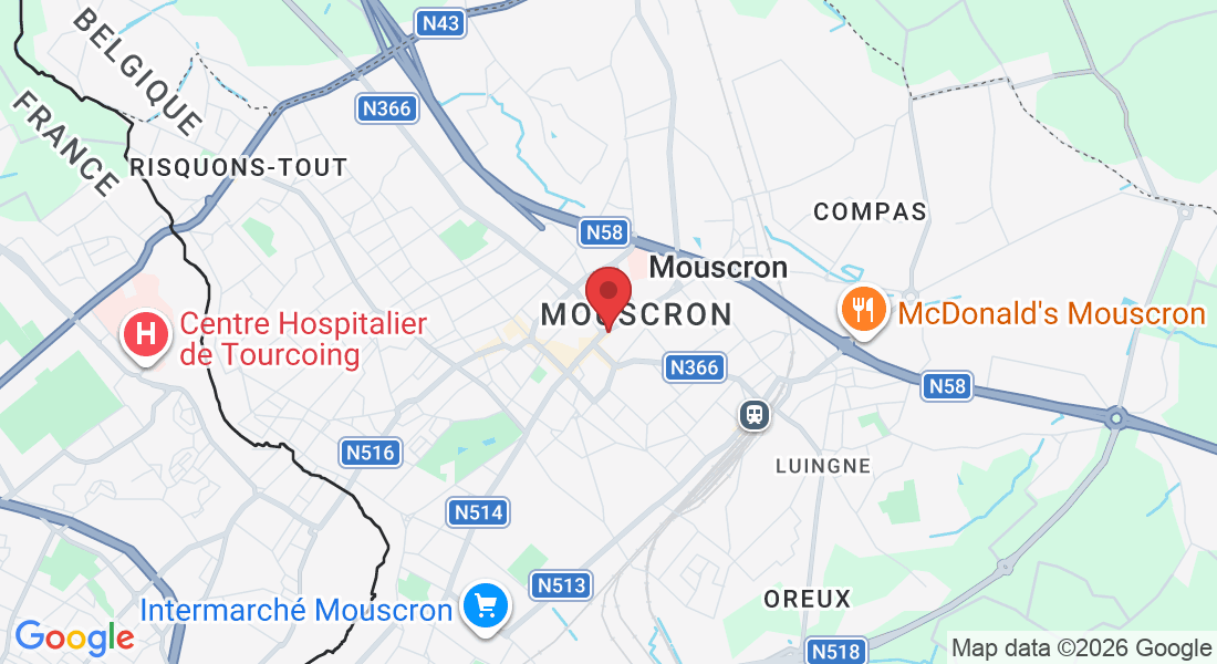 Rue de Courtrai 28, 7700 Mouscron, Belgique