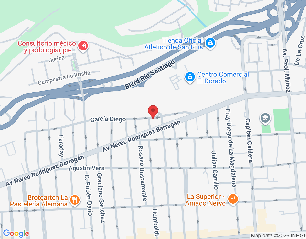 Humboldt 430, Parque España 6ta Secc, 78200 San Luis Potosí, S.L.P., México