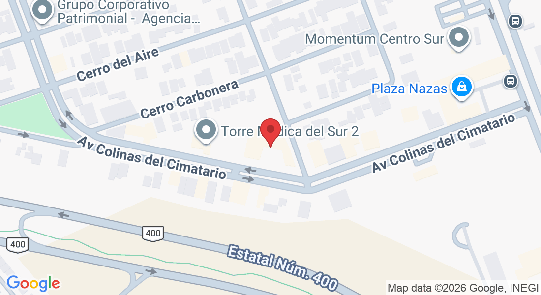 Av Colinas del Cimatario 415, Colinas del Cimatario, 76090 Santiago de Querétaro, Qro., México