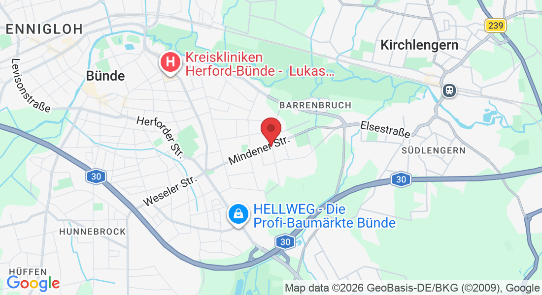 Mindener Str. 82, 32257 Bünde, Deutschland