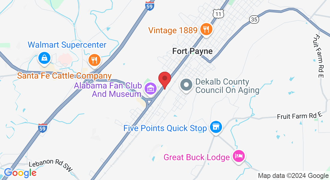 825 Railroad Ave SE, Fort Payne, AL 35967, USA