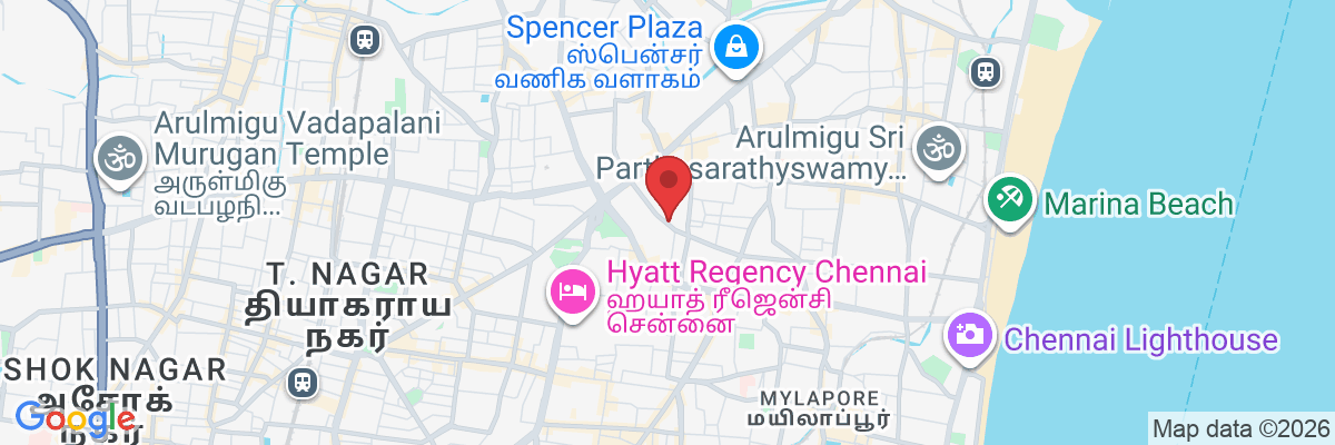 Sterling Swapnalog, Padmavathi Rd, near Chai sutta bar, Gopalapuram, Chennai, Tamil Nadu 600086, India