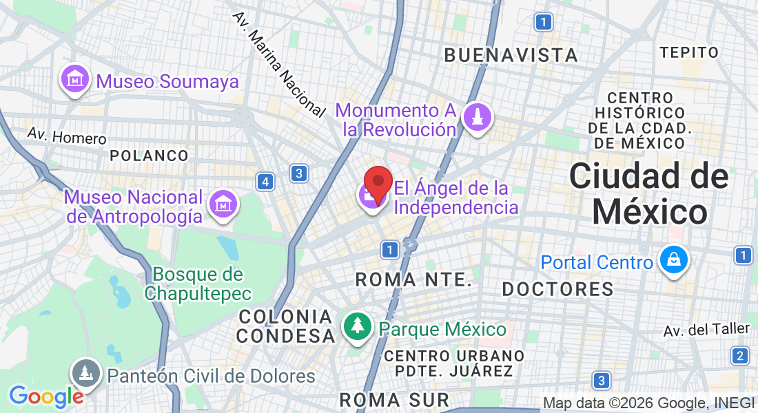 Av. P.º de la Reforma 325, Cuauhtémoc, 06500 Ciudad de México, CDMX, México