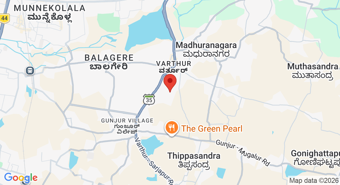 Unit No. 308, Eden Commercial, Brigade Cornerstone Utopia, SH 35, Main Road, Varthur, Gunjur Village, Bengaluru, Karnataka 560087, India
