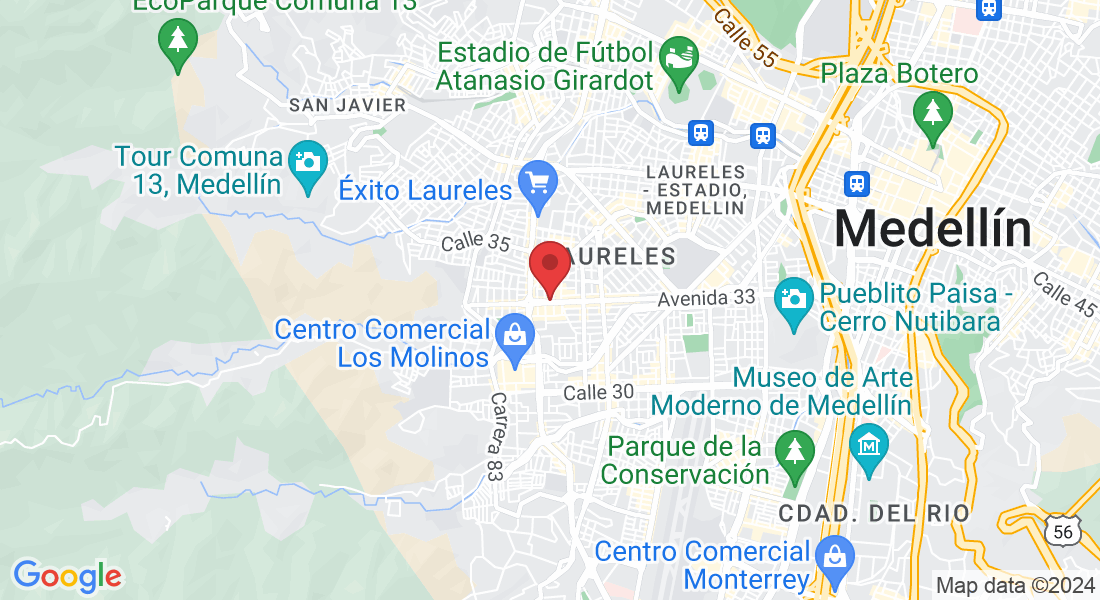 Av. 33 #80a-38, Laureles - Estadio, Medellín, Laureles, Medellín, Antioquia, Colombia