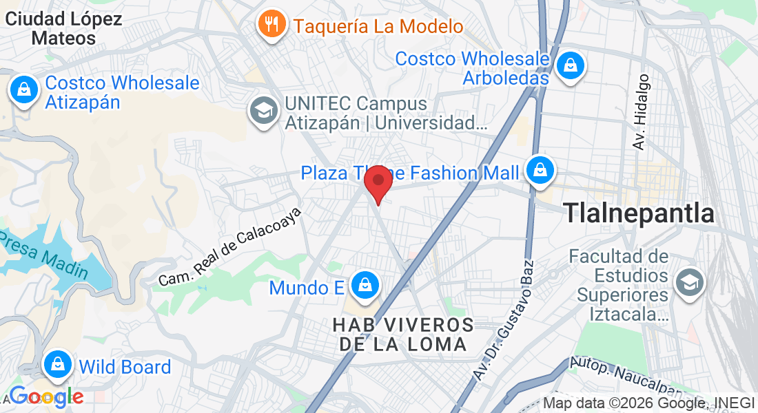 Convento de Acolman 58, Hab Jardines de Santa Monica, 54050 Tlalnepantla, Méx., México