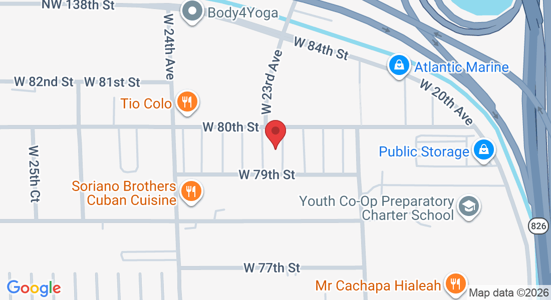 2296 W 80th St, Hialeah, FL 33016, EE. UU.