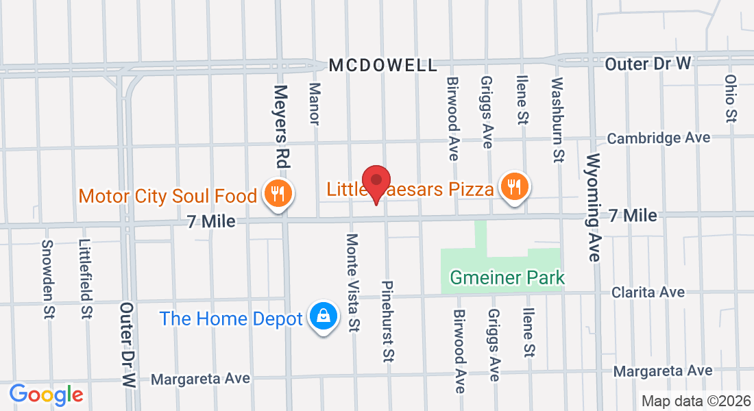 10606 W Seven Mile Rd, Detroit, MI 48221, USA
