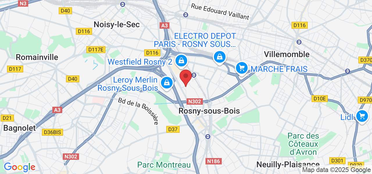 112 Av. du Général de Gaulle, 93110 Rosny-sous-Bois, France