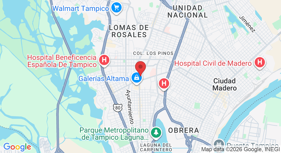 Av. Ejército Mexicano 801, Tampico, 89137 Tampico, Tamps., México