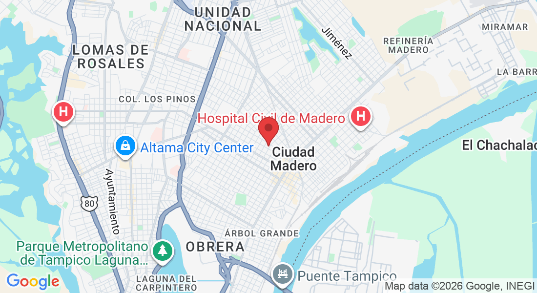 Morelia 309 nte col, Felipe Carrillo Puerto, 89430 Cd Madero, Tamps., México