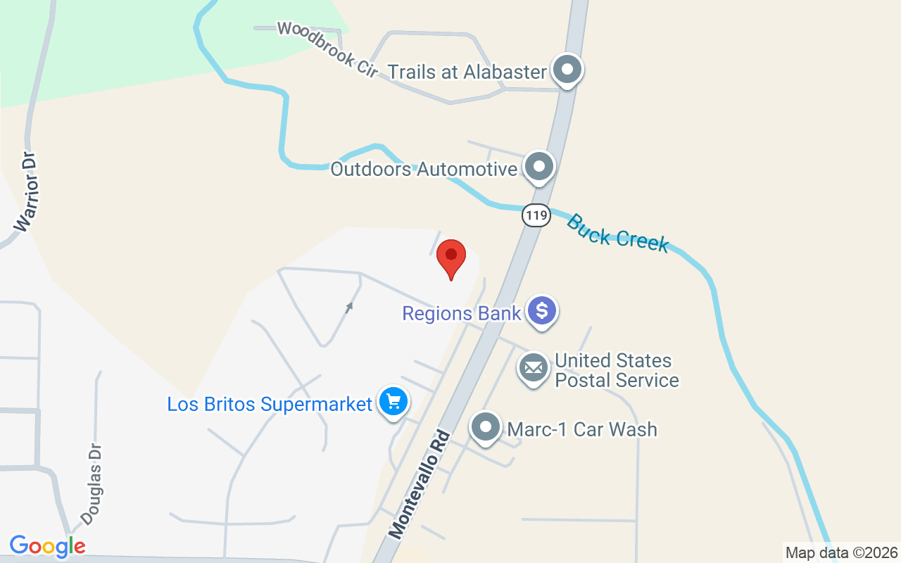 205 Buck Creek Plaza, Alabaster, AL 35007, EE. UU.