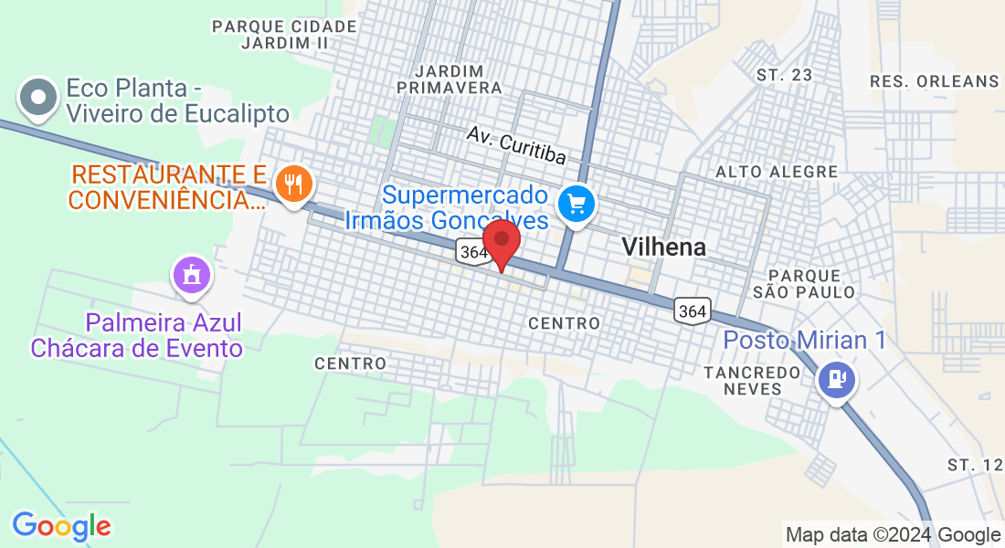 Av. Maj. Amarante, 3881 - Centro, Vilhena - RO, 76980-075, Brasil
