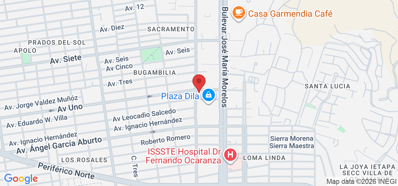 C. Benito Juárez 349, Bugambilia, 83140 Hermosillo, Son., México