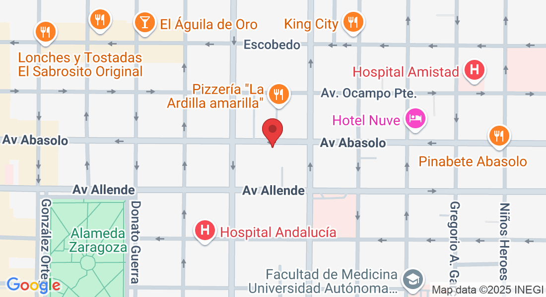 Av Abasolo 654 Ote, entre C. Ignacio Comonfort y Francisco I. Madero, Segundo de Cobián Centro, 27000 Torreón, Coah., México