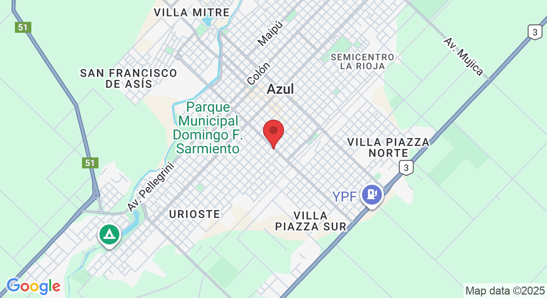 Av. Juan Domingo Perón 875, B7300 Azul, Provincia de Buenos Aires, Argentina