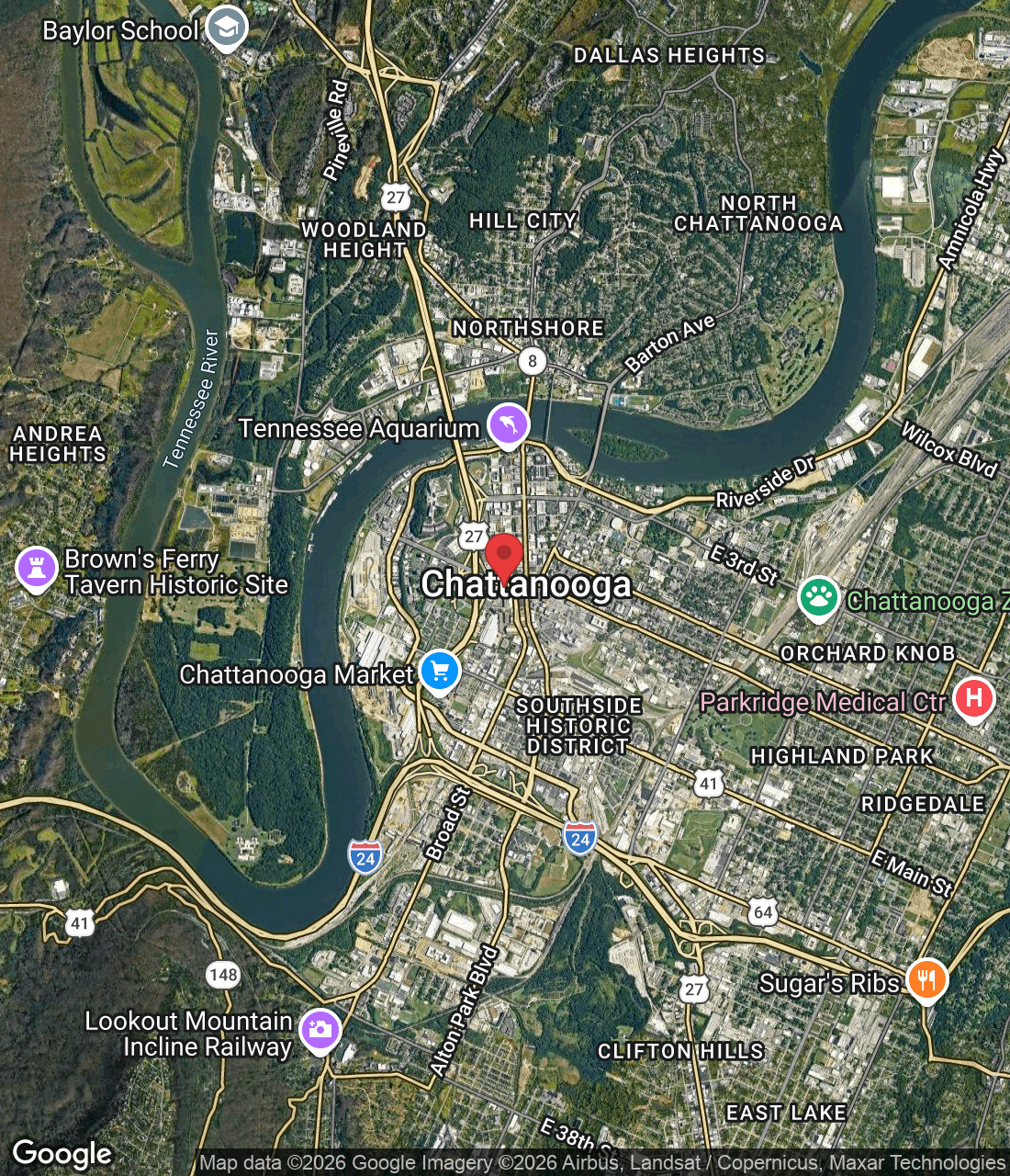 200 W M.L.K. Blvd, Chattanooga, TN 37402, USA