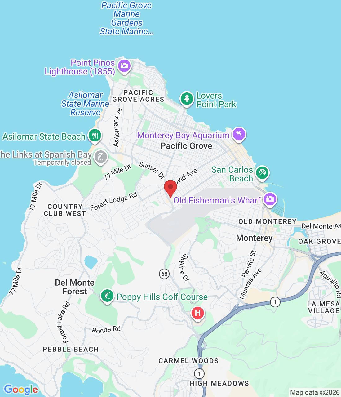 1157 Forest Ave suite b, Pacific Grove, CA 93950, USA