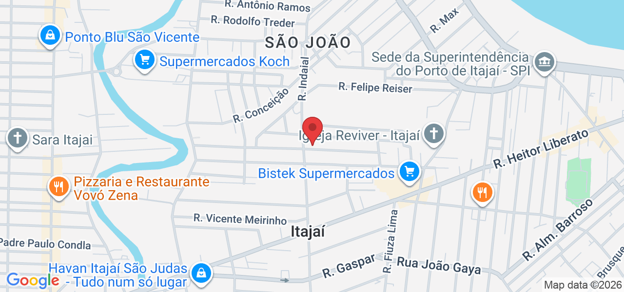 R. Hildebrando José da Silva, 264 - São João, Itajaí - SC, 88304-200, Brasil