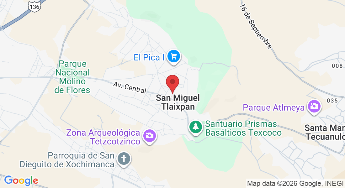 Porfirio Díaz S/N, San Miguel Tlaixpan, 56247 San Miguel Tlaixpan, Méx., México