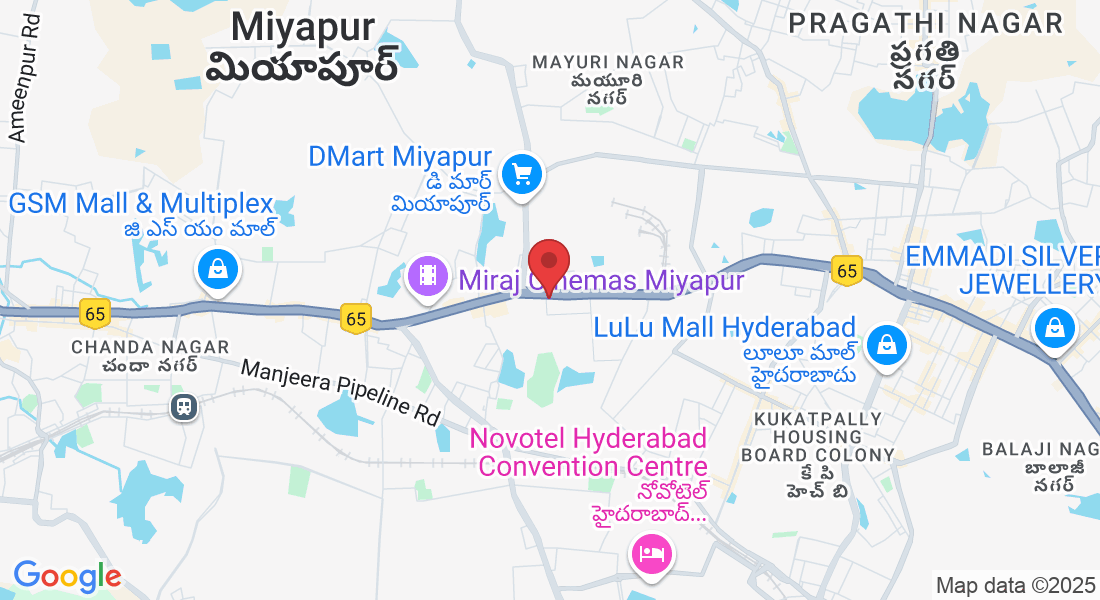 5th floor, RK Plaza, Mathrusree Nagar, Hafeezpet, Miyapur, Hyderabad, Telangana 500049, India