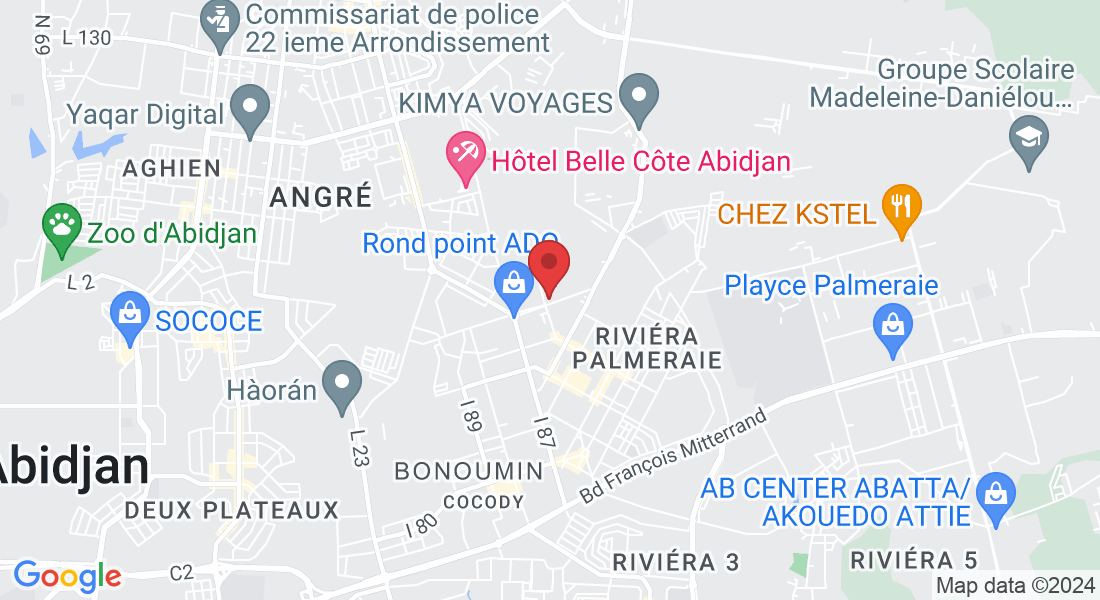 Latitude 3.956971 -Latitude 5.397277, Abidjan, Côte d'Ivoire
