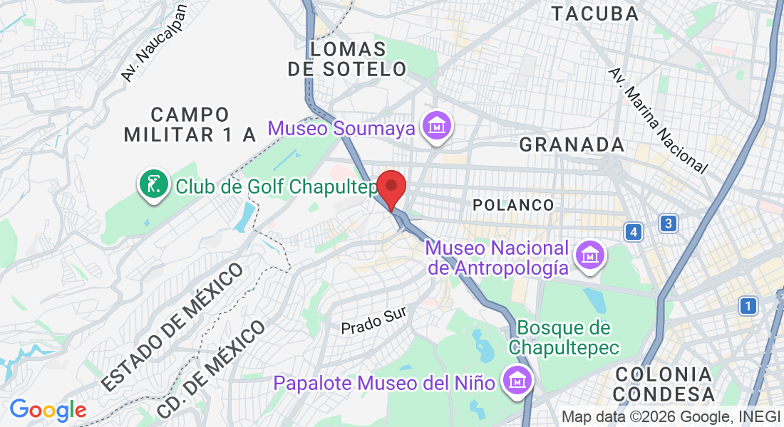 Perif. Blvd. Manuel Ávila Camacho 138-piso MZ, Miguel 11000-piso mezzanine, Lomas de Chapultepec, Miguel Hidalgo, 11000 Ciudad de México, CDMX, México