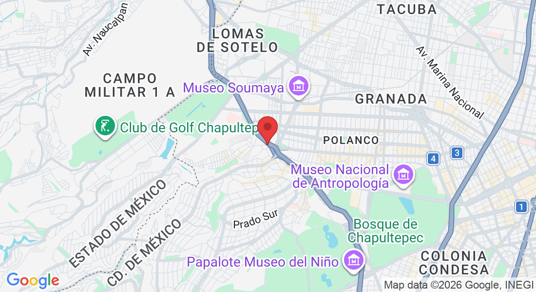 Perif. Blvd. Manuel Ávila Camacho 138-piso MZ, Miguel 11000-piso mezzanine, Lomas de Chapultepec, Miguel Hidalgo, 11000 Ciudad de México, CDMX, México