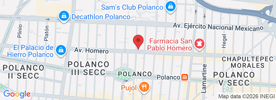 Av. Homero 835, Polanco, Polanco IV Secc, Miguel Hidalgo, 11550 Ciudad de México, CDMX, México