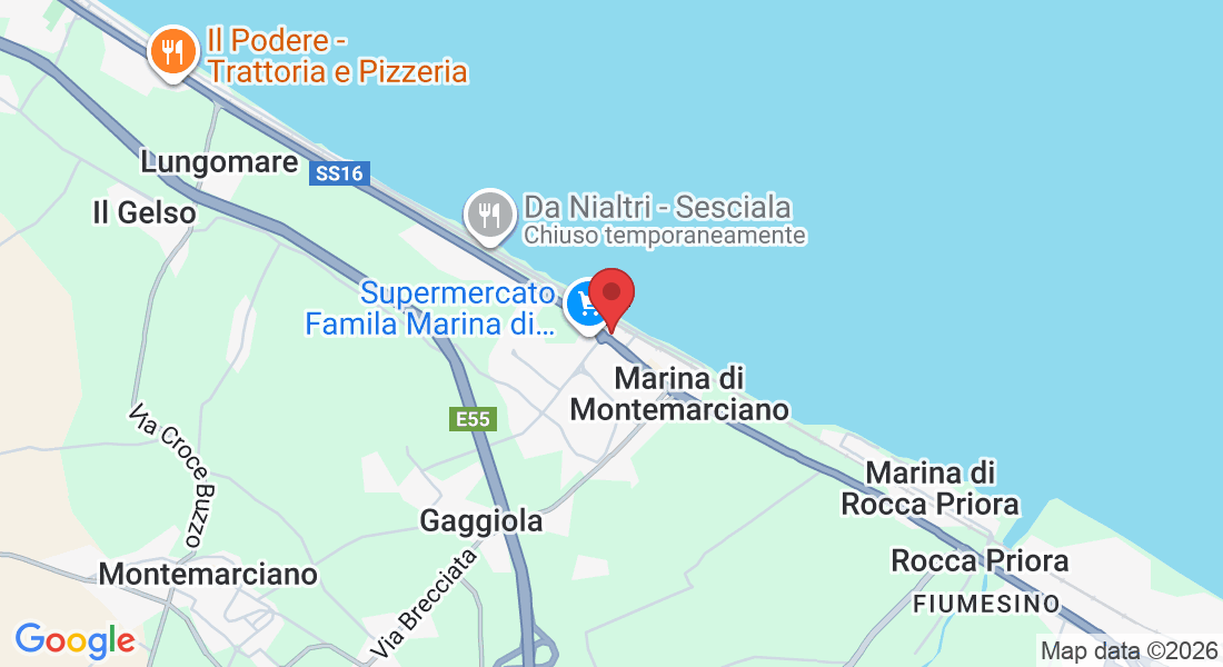 Via Marina, 4, 60018 Marina di Montemarciano AN, Italia