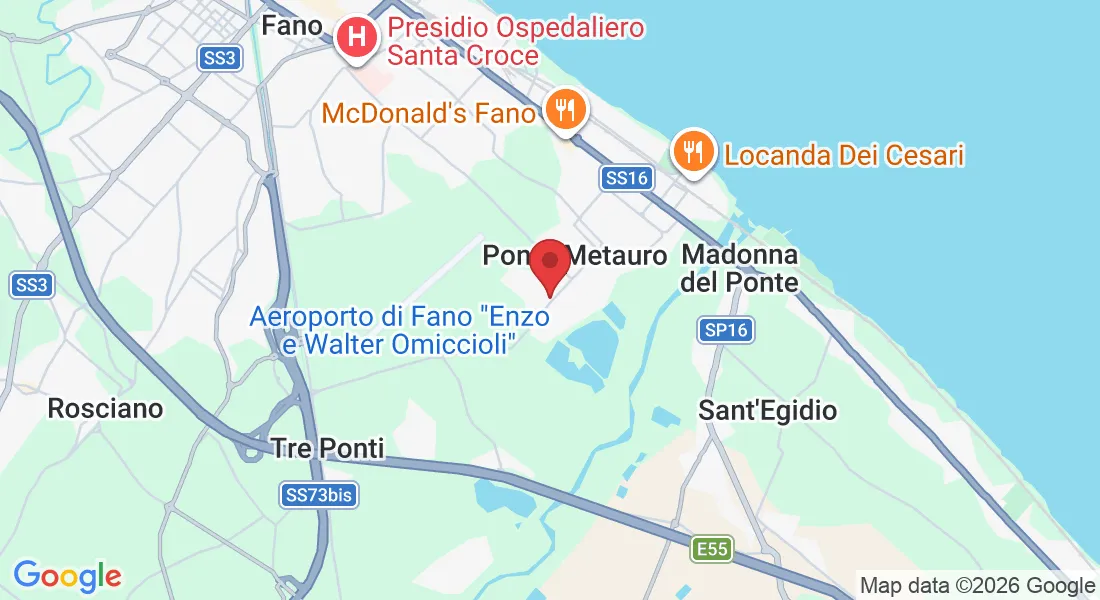 Via E. Mattei, 24, 61032 Ponte Metauro PU, Italia