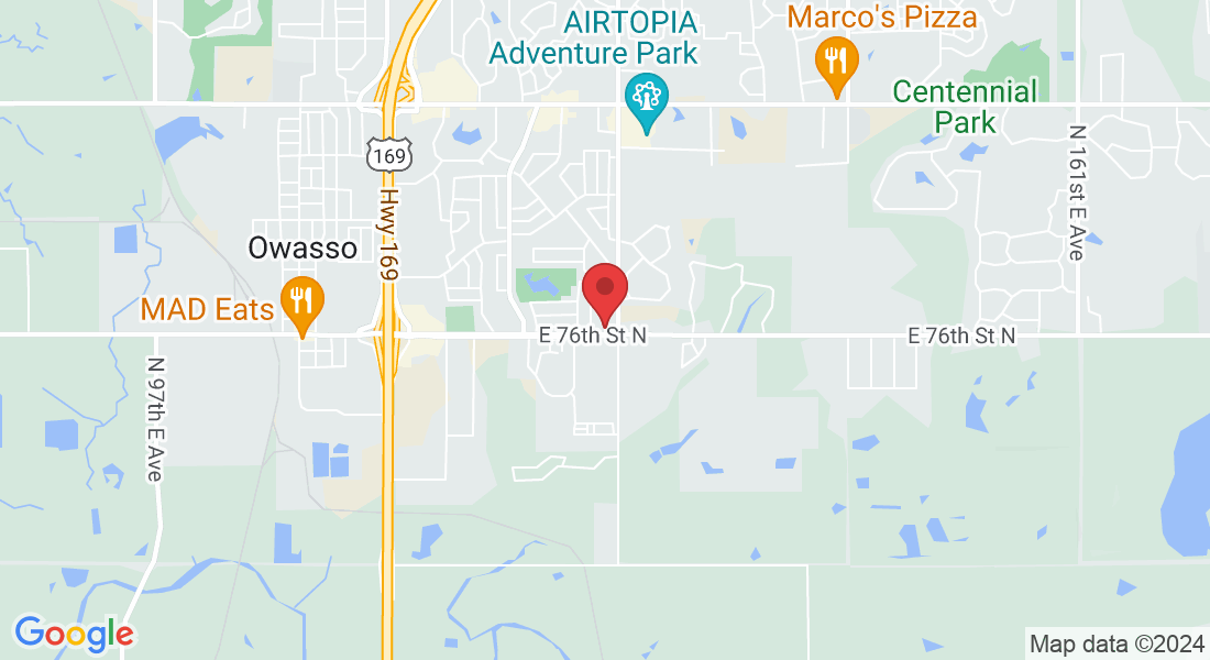 12899 E 76th St N, Owasso, OK 74055, USA