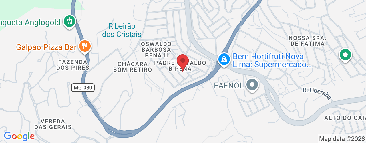 R. Wilma Penido de Barros, 322 - Padre Osvaldo B Pena, Nova Lima - MG, 34002-080, Brasil