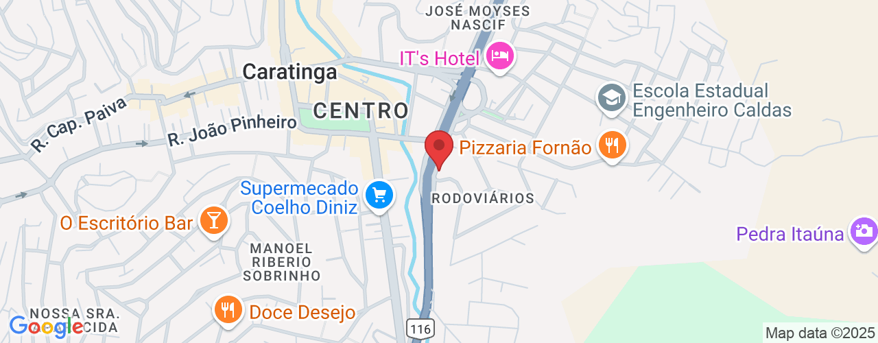Av. João Caetano Nascimento, 105 - Rodoviários, Caratinga - MG, 35300, Brasil