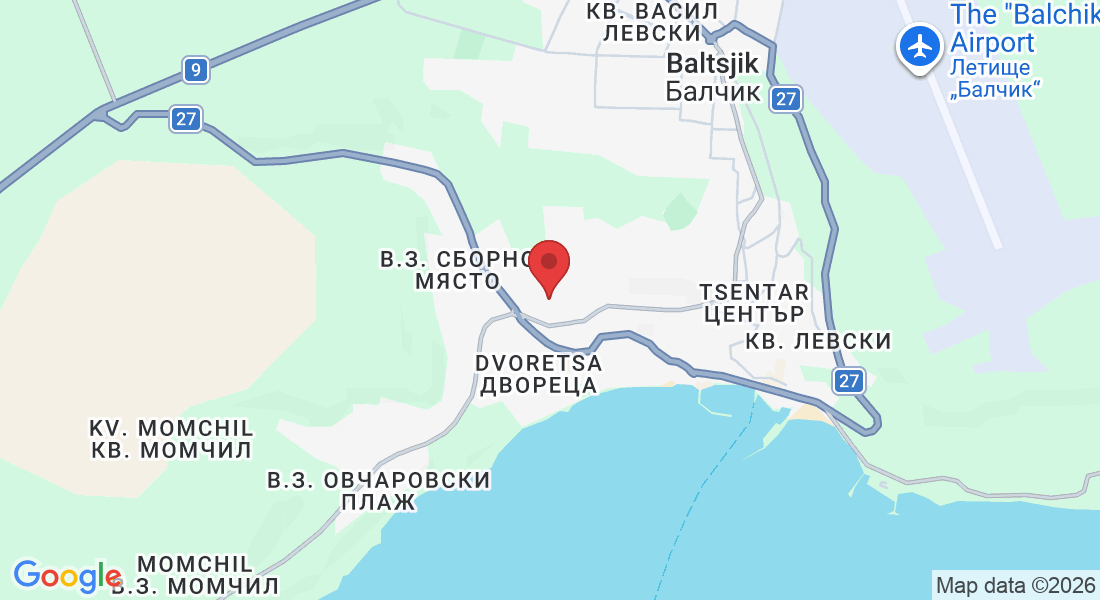 в.з. Белите скали, 9600 Балчик, Bulgarije