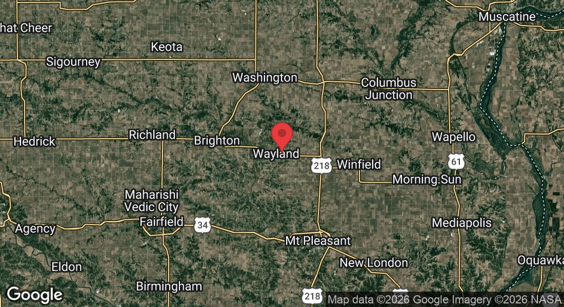 1370 IA-78, Wayland, IA 52654, USA