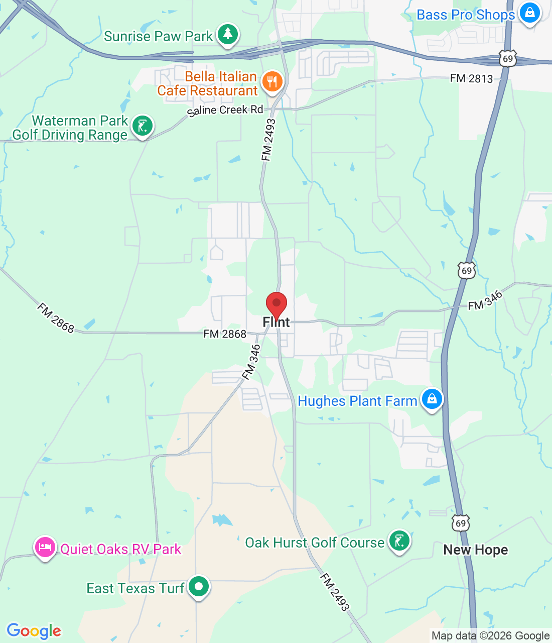 Flint, TX 75762, USA