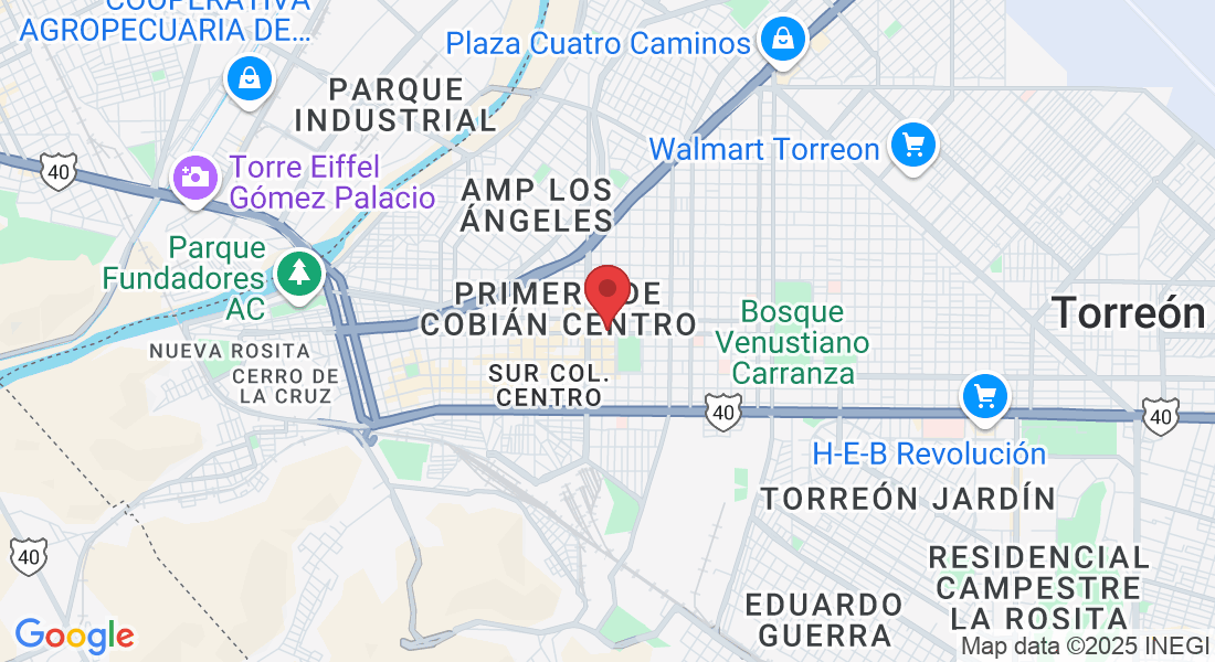 Av Allende ORIENTE 139, Primero de Cobián Centro, 27000 Torreón, Coah., México