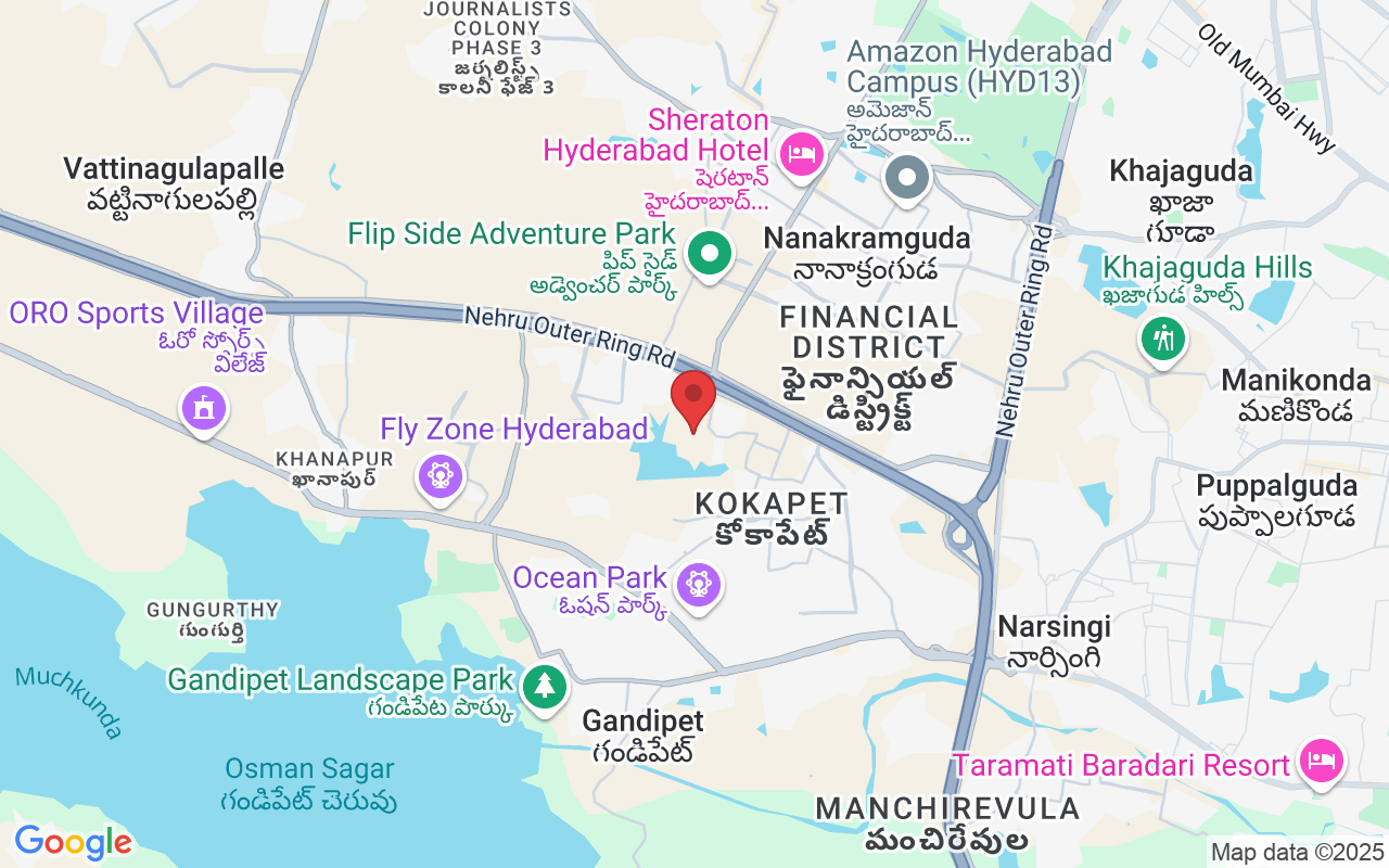 C83H+7FG, Kokapet, Hyderabad, Telangana 500075, India