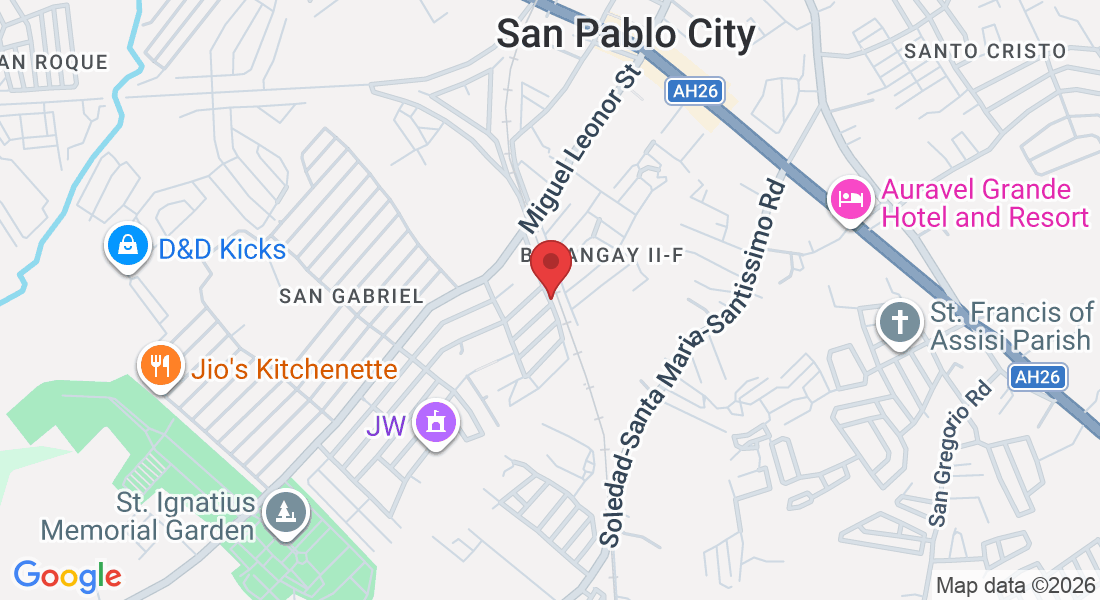 385C+JG6, San Pablo City, Laguna, Philippines